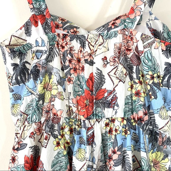 Floral Bailey Blue Postcard Fit & Flare Skater Sun Dress - Picture 8 of 8